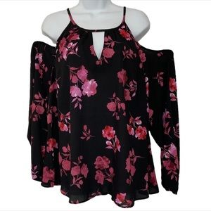 Torrid Floral Cold Shoulder Top 1X